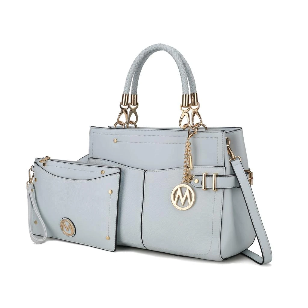 Tenna Vegan Leather Women’s Satchel Bag with Wristlet 商品