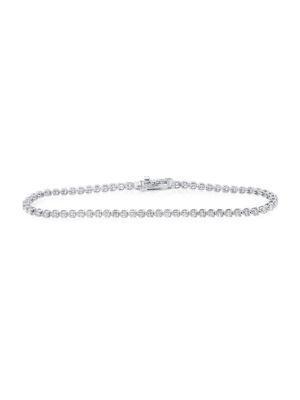 商品Diana M Jewels|14K White Gold & 2.00 TCW Tennis Bracelet,价格¥21311,第1张图片