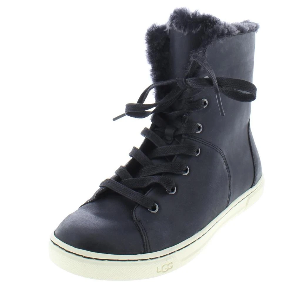 商品UGG|Ugg Womens Croft Leather Shearling Booties,价格¥475,第1张图片