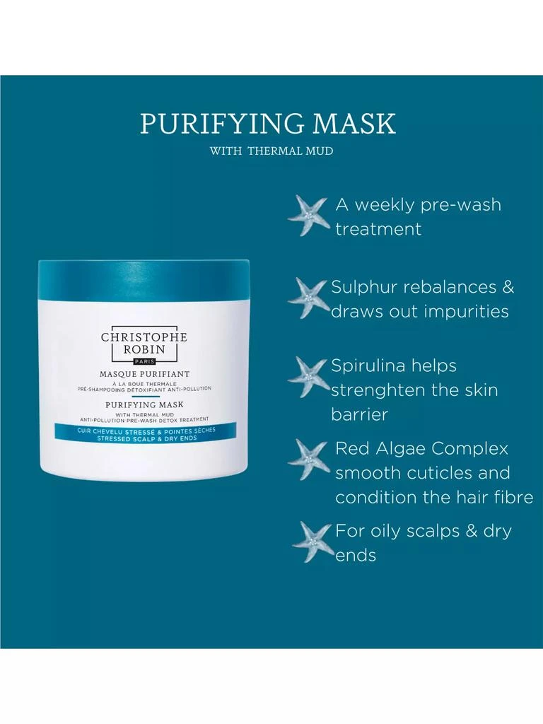 商品Christophe Robin|Purifying Pre-Shampoo Mud Mask,价格¥368,第5张图片详细描述