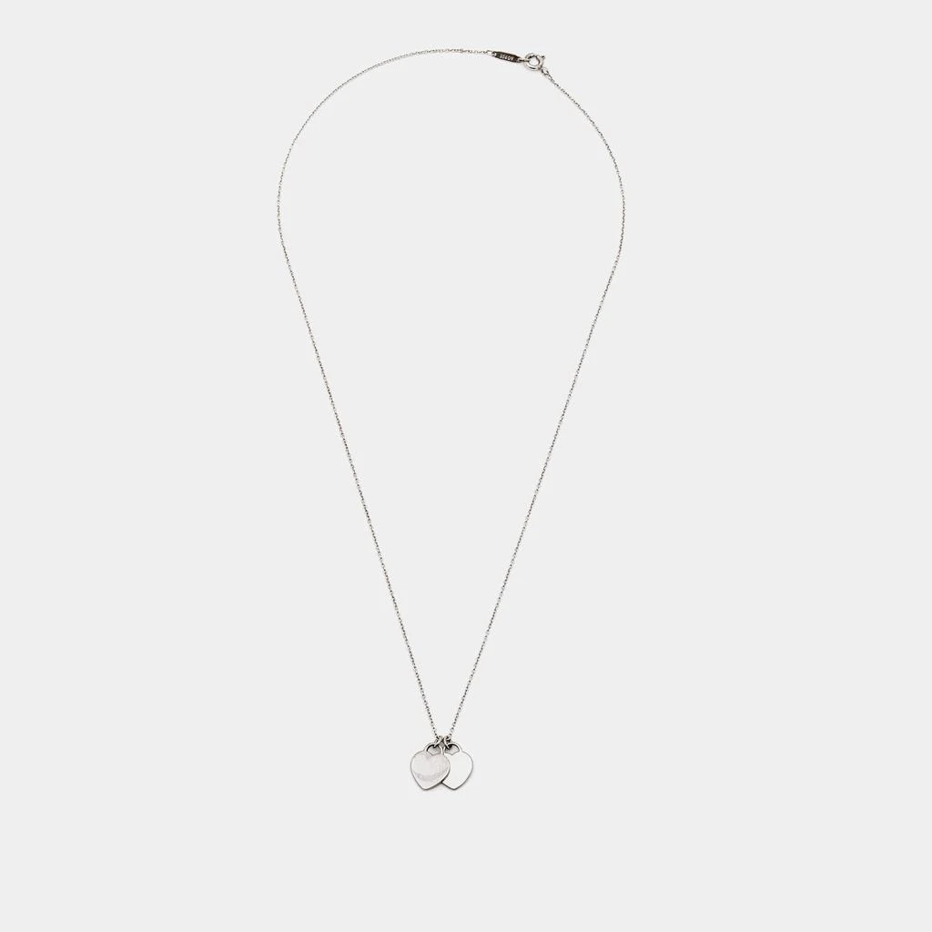 商品[二手商品] Tiffany & Co.|Tiffany & Co. Return to Tiffany Blue Enamel Sterling Silver Heart Tag Pendant Necklace,价格¥2594,第3张图片详细描述