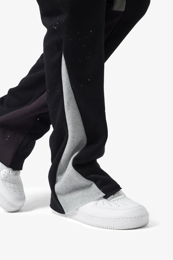 Contrast Bootcut Sweatpants - Black 商品