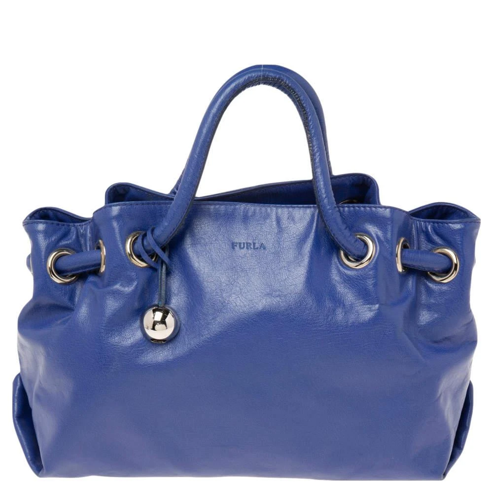 商品[二手商品] Furla|Furla Blue Leather Tote,价格¥822,第1张图片