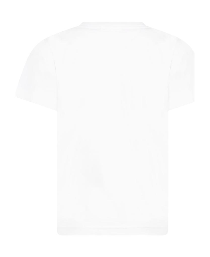 White T-shirt For Boy With Crocodile商品第2张图片规格展示