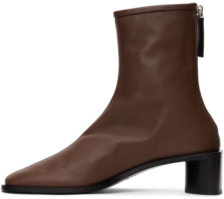 Brown Branded Heeled Boots商品第3张图片规格展示