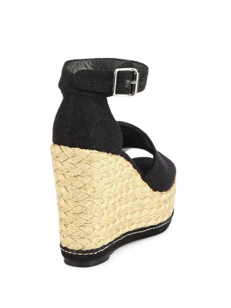 商品Stuart Weitzman|Sohojute Linen Espadrille Wedge Sandals,价格¥1365,第2张图片详细描述