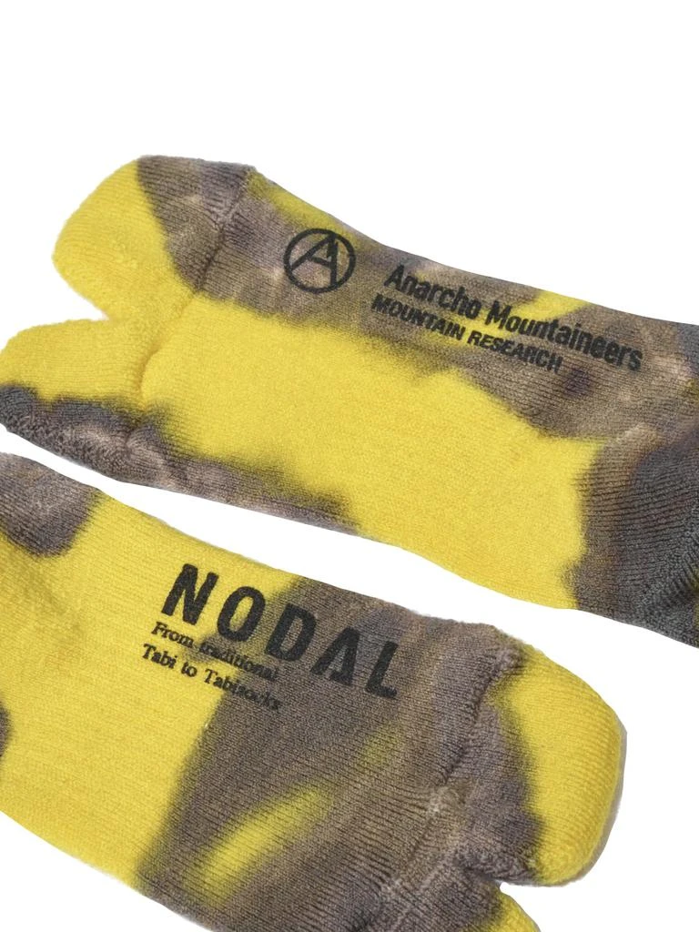 商品Mountain Research|Tie Dye Tabi Socks Yellow,价格¥345,第3张图片详细描述