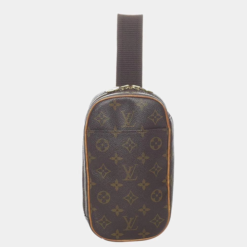 商品[二手商品] Louis Vuitton|Louis Vuitton Brown Monogram Gange Pochette,价格¥6511,第1张图片