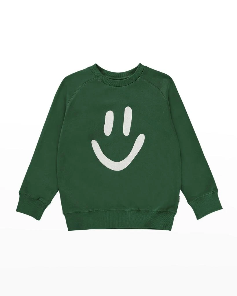 商品MOLO|Kid's Mike Smiley Crewneck Sweatshirt, Size 8-12,价格¥303,第1张图片