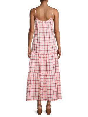 商品Love Ady|Checked Tiered Maxi Dress,价格¥239,第2张图片详细描述