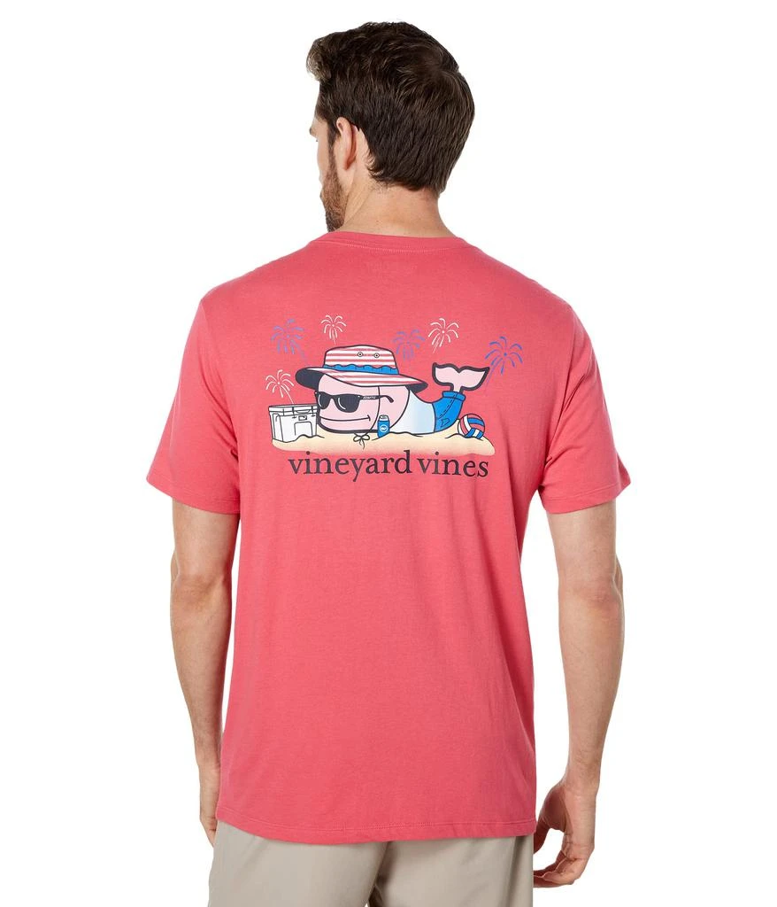 商品Vineyard Vines|Short Sleeve Americana Beach Whale Pocket T-Shirt,价格¥227,第1张图片