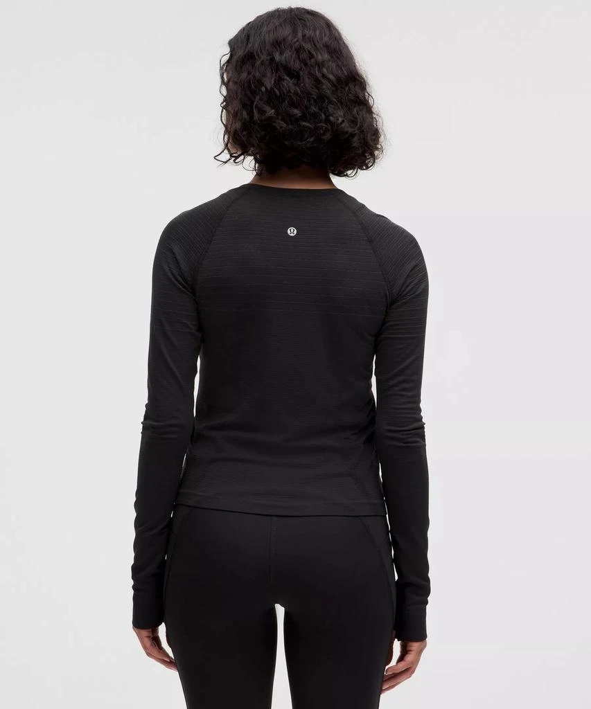 商品Lululemon|Swiftly Tech Long-Sleeve Shirt 2.0 Waist Length *Glow Stripe,价格¥569,第4张图片详细描述