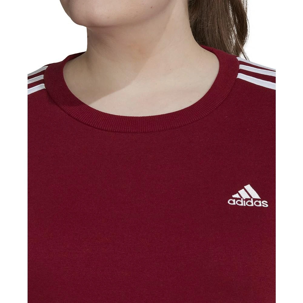 商品Adidas|Plus Size Essentials 3-Stripes Fleece Sweatshirt,价格¥150,第3张图片详细描述