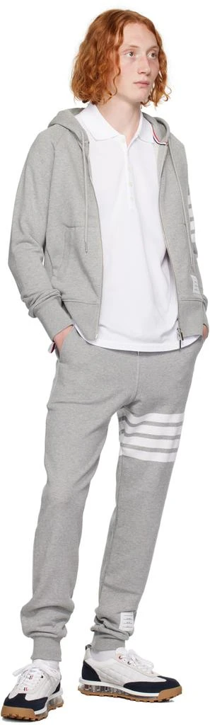 商品Thom Browne|Gray 4-Bar Hoodie,价格¥6742,第4张图片详细描述