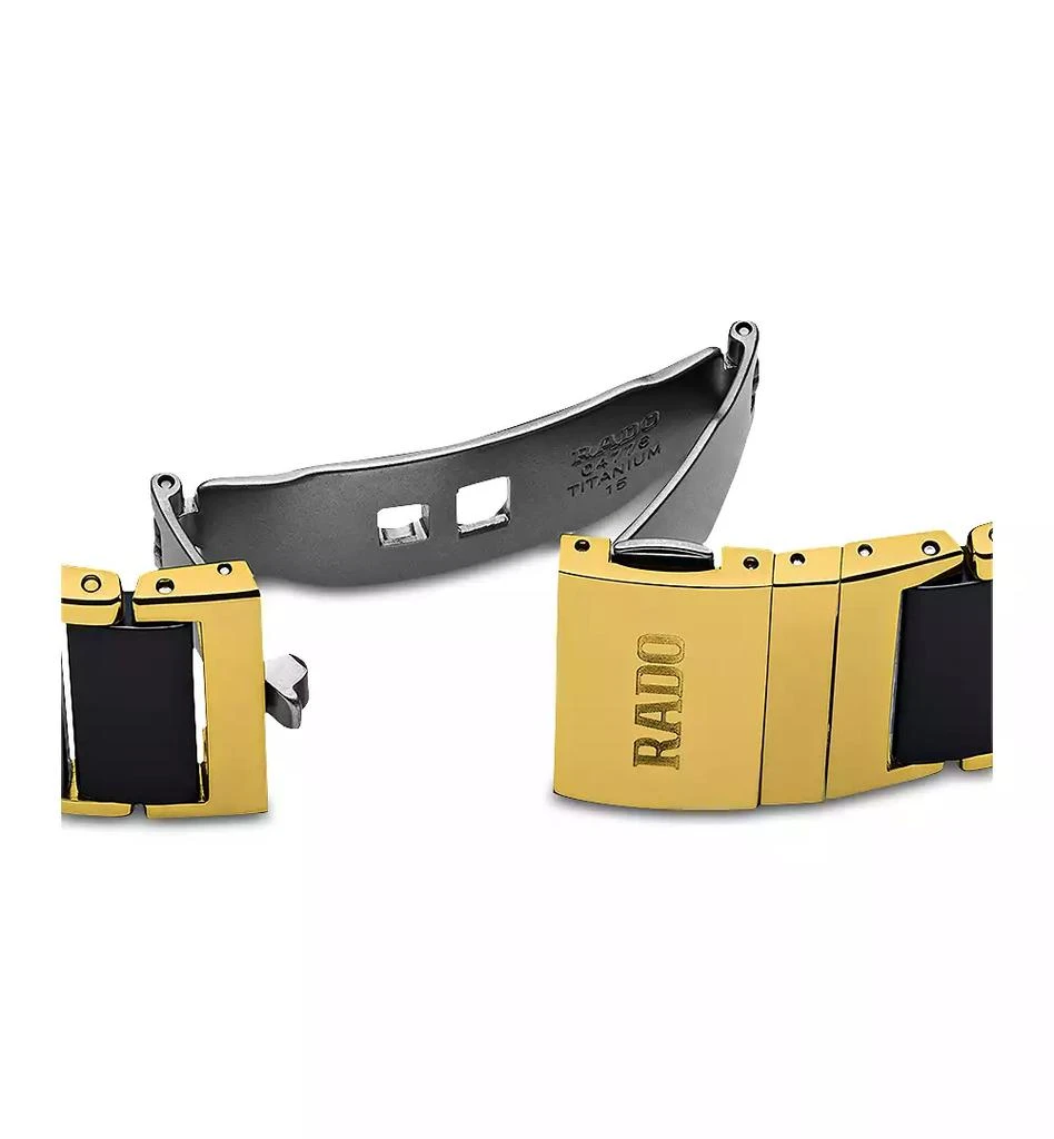 Unisex Swiss Integral Diamond Accent Black Ceramic & Gold-Tone Stainless Steel Bracelet Watch 31x41mm R20204712 商品
