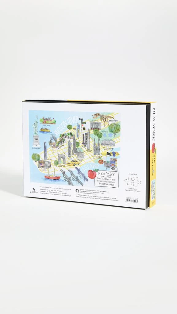 商品Shopbop @Home|Shopbop @Home New York City Map 1000 片拼图,价格¥57,第3张图片详细描述