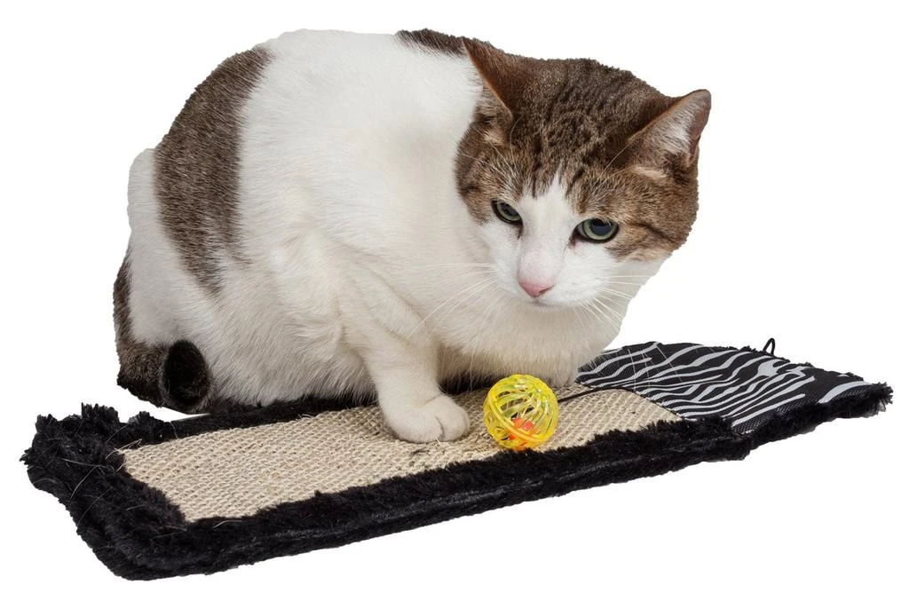 商品Pet Life|'Scrape-Away' Sisal and Jute Hanging Carpet Cat Scratcher Toy,价格¥103,第2张图片详细描述