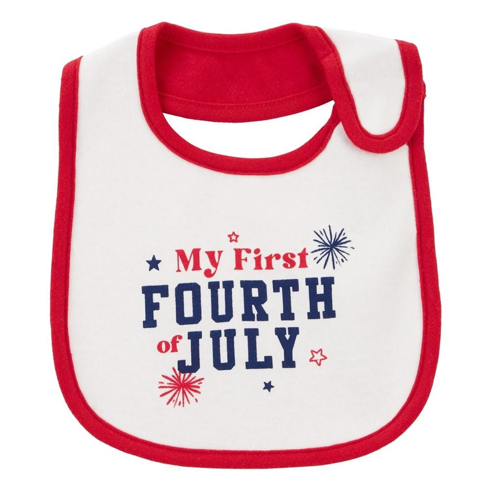 商品Carter's|Baby Boys and Baby Girls 4th Of July Teething Bib,价格¥27,第1张图片