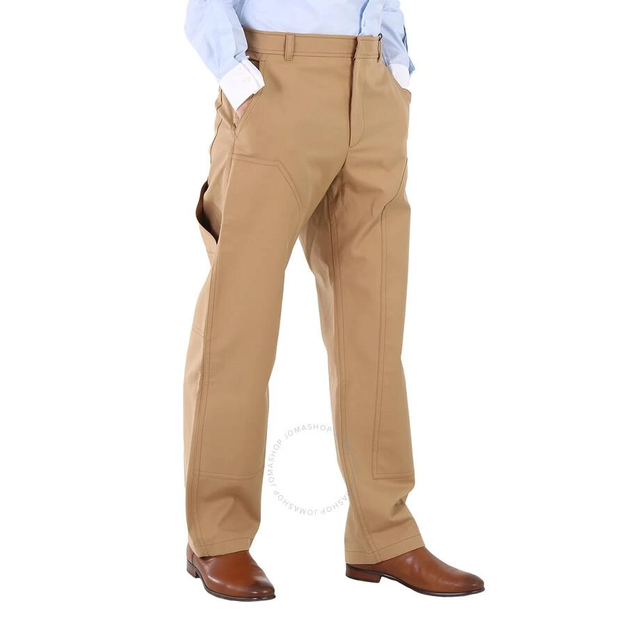 商品Burberry|Men's Cotton Twill Tailored Trousers In Warm Walnut,价格¥759,第2张图片详细描述
