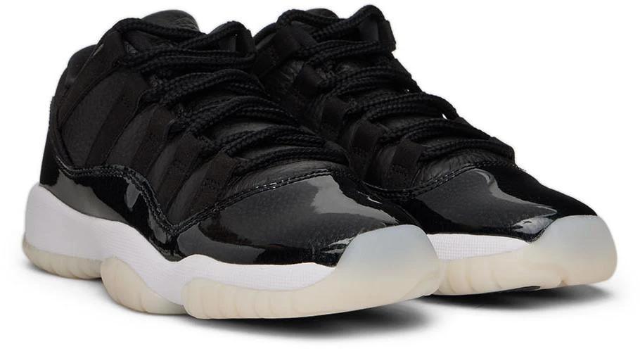 商品Jordan|Kids Black Air Jordan 11 Low 72-10 Big Kids Sneakers,价格¥909,第4张图片详细描述