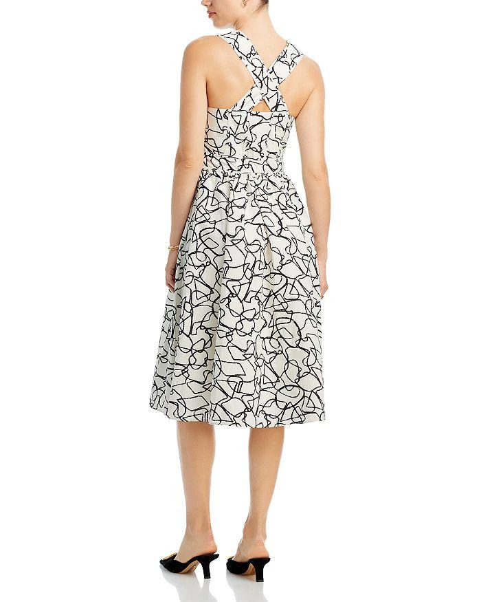 商品Tahari|Printed Fit And Flare Dress,价格¥377,第2张图片详细描述