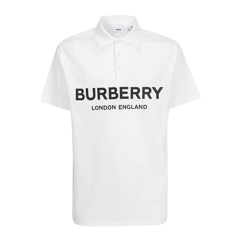 商品Burberry|Burberry 博柏利 男士白色短袖衬衫 8009498,价格¥2010,第1张图片
