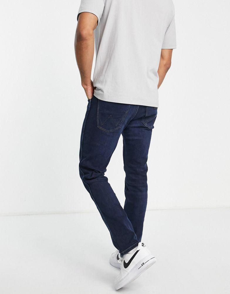 商品Wrangler|Wrangler Greensboro straight jeans in blue,价格¥383,第6张图片详细描述