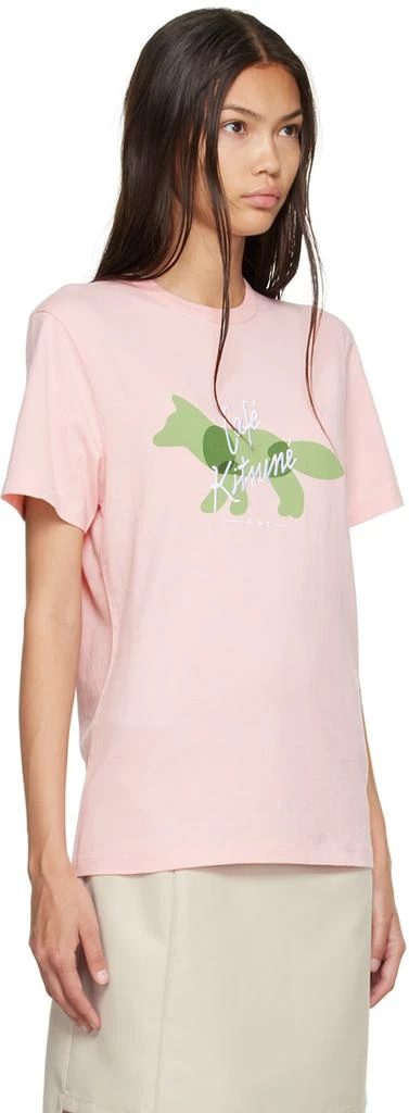 商品Maison Kitsune|Pink Fox Cafe Kitsune Classic T-Shirt,价格¥329,第2张图片详细描述