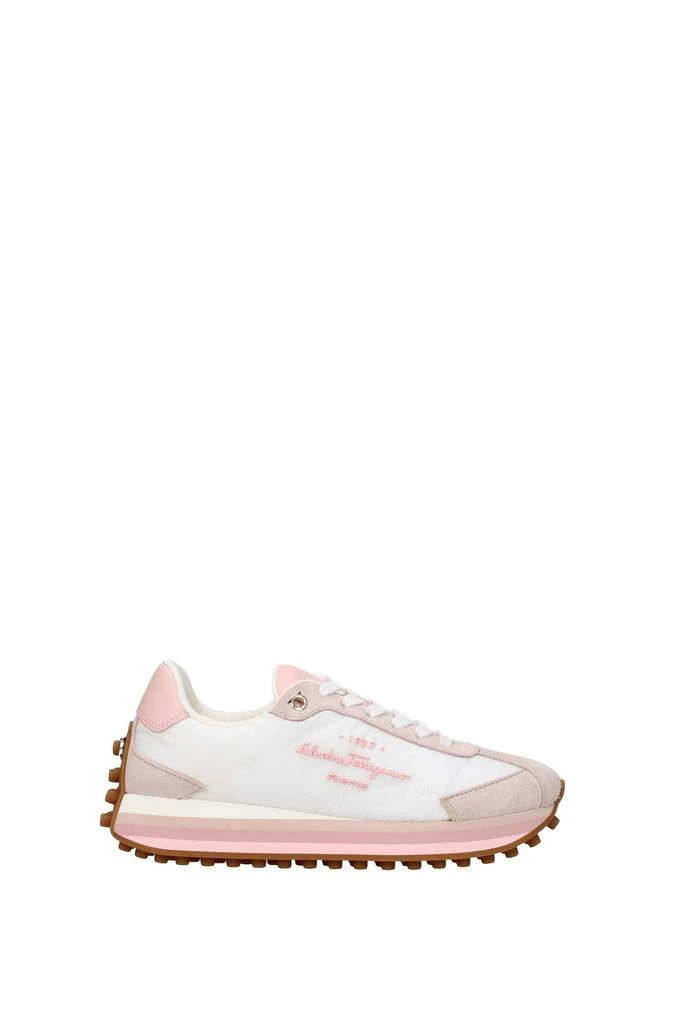 商品Salvatore Ferragamo|Sneakers Fabric White Pink,价格¥2833,第1张图片