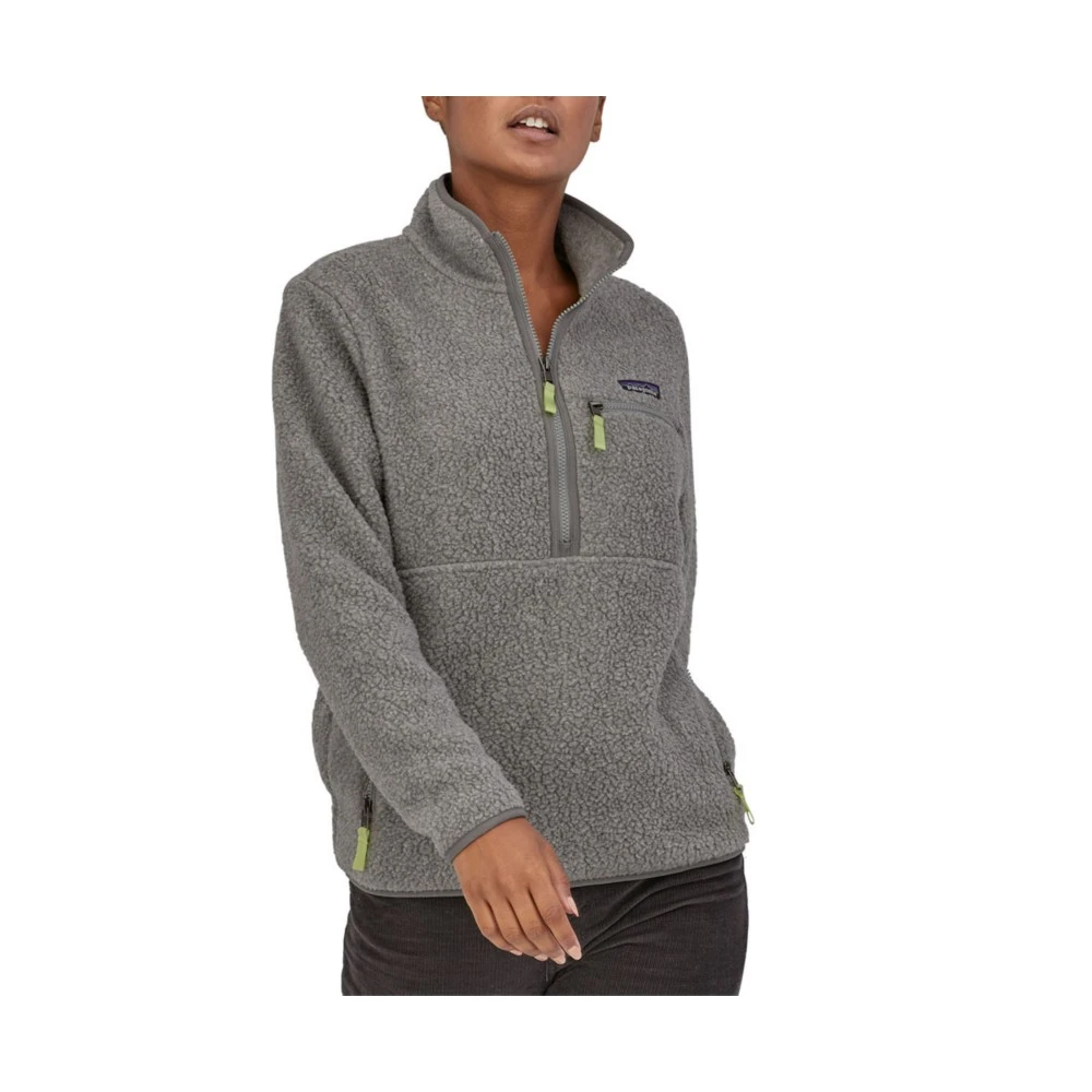 Women's Retro Pile Fleece Marsupial 1/4 Zip 商品