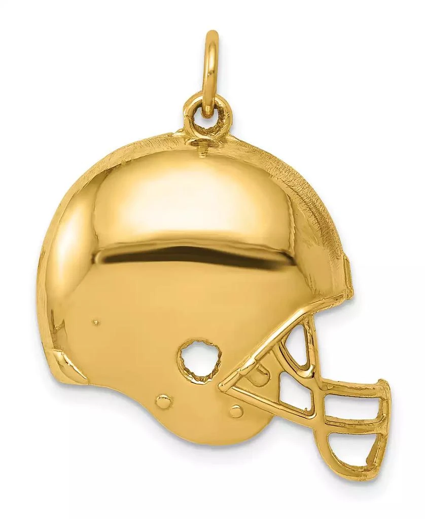 商品Macy's|Football Helmet Pendant in 14k Yellow Gold,价格¥5400,第1张图片