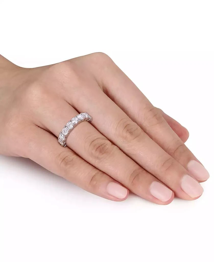 商品Macy's|Moissanite All-Around Eternity Band (4 ct. t.w.) in 10k White Gold,价格¥7329,第4张图片详细描述