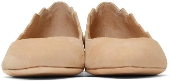 商品Chloé|Tan Suede Lauren Ballerina Heels,价格¥1586,第2张图片详细描述