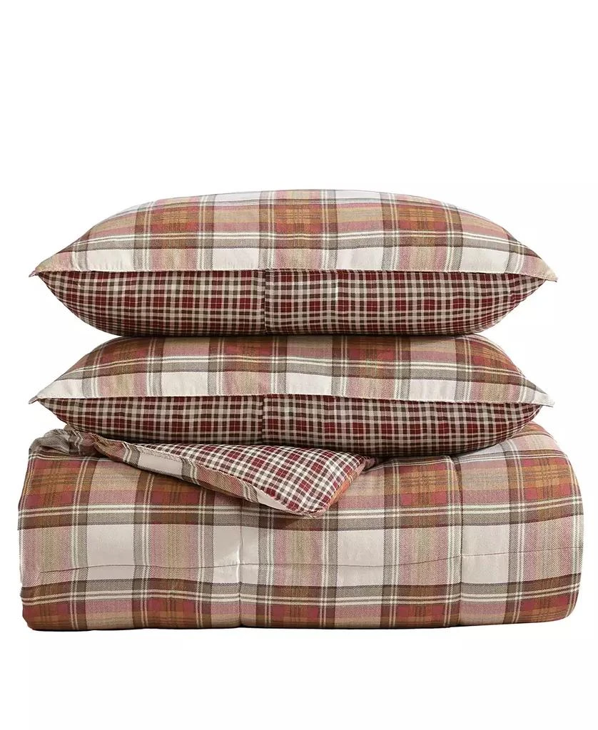 CLOSEOUT! Edgewood Plaid Multi Comforter Set 商品