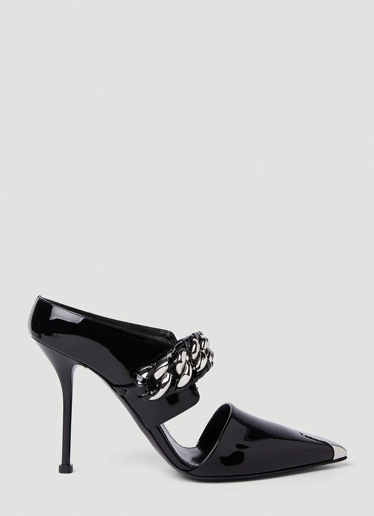 商品Alexander McQueen|Punk Chain High Heel Mules,价格¥4457,第1张图片