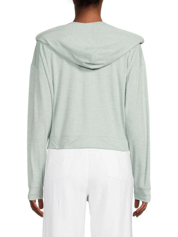 商品DKNY|Drop Shoulder Zip Front Hoodie,价格¥320,第2张图片详细描述