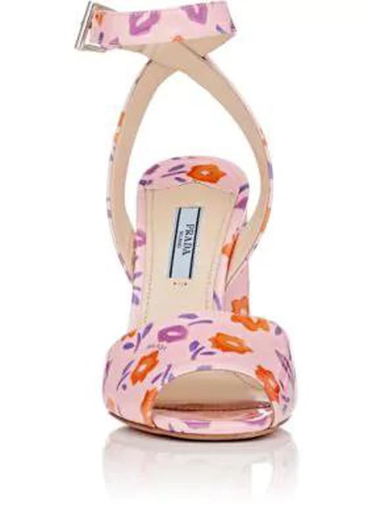 商品Prada|Patent Leather Ankle-Strap Sandals,价格¥3489,第4张图片详细描述