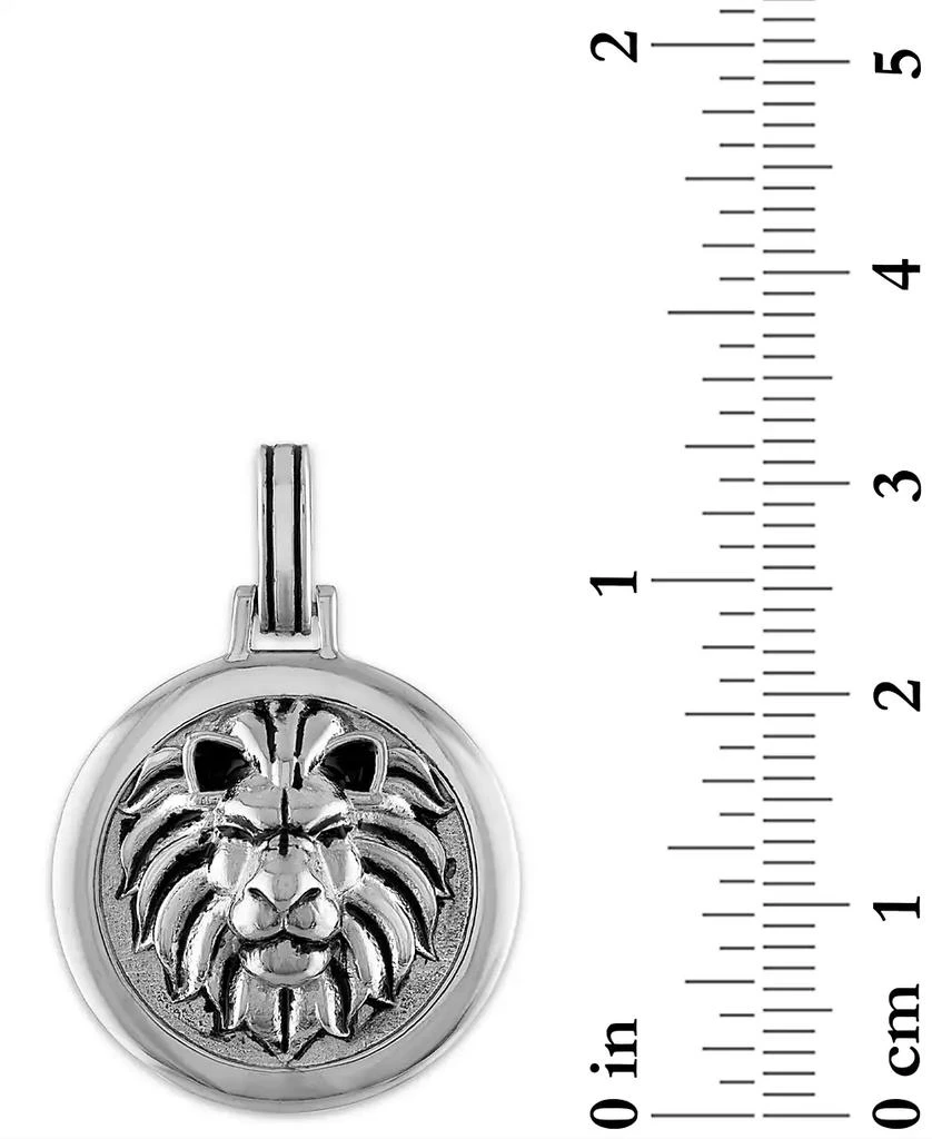 商品Esquire Men's Jewelry|Lion Amulet Pendant in Sterling Silver, Created for Macy's,价格¥719,第3张图片详细描述