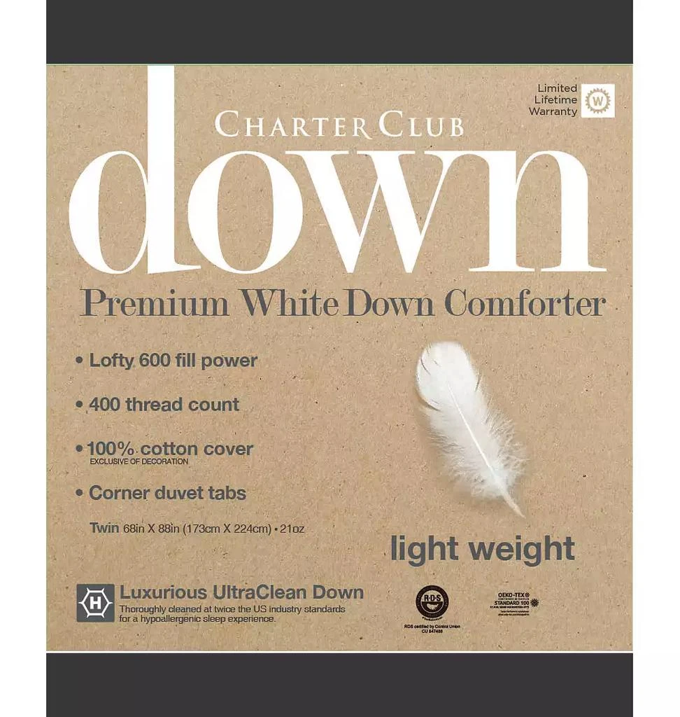 White Down Comforters, Exclusively at Macy’s 商品