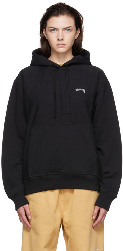 Black Cotton Hoodie商品第1张图片规格展示