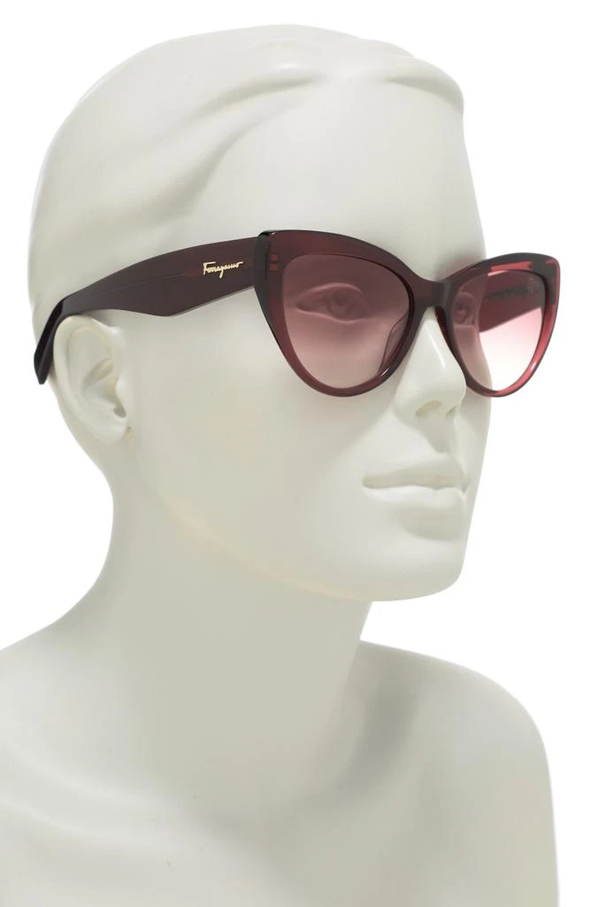 商品Salvatore Ferragamo|Salvatore Ferragamo 56mm Cat Eye Sunglasses,价格¥477,第3张图片详细描述