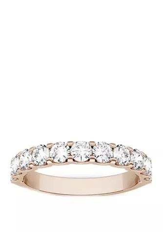 商品Charles & Colvard|Colvard 1.1 Ct. T.w. Lab Created Moissanite Anniversary Band In 14K Rose Gold,价格¥8892,第1张图片