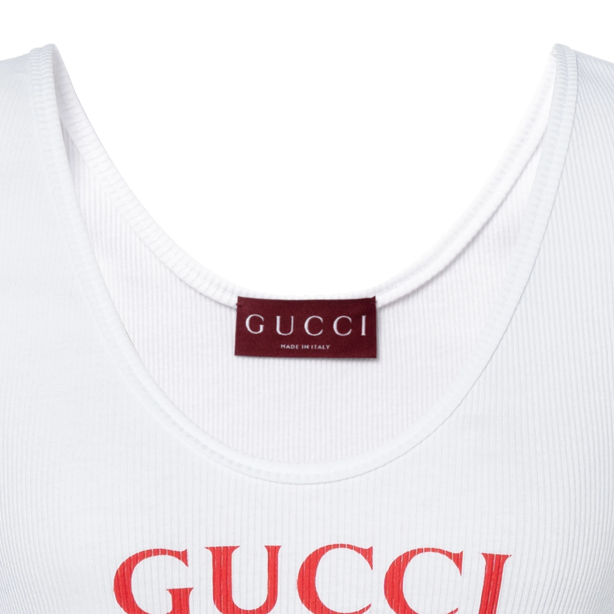 商品[国内直发] Gucci|古驰 品牌Logo圆领无袖背心 女款 白色,价格¥4277,第7张图片详细描述