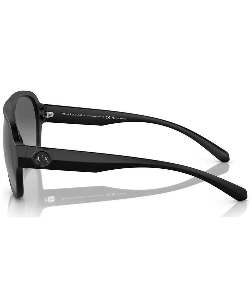 商品Armani Exchange|Men's Polarized Sunglasses, AX4126SU58-YP,价格¥634,第3张图片详细描述