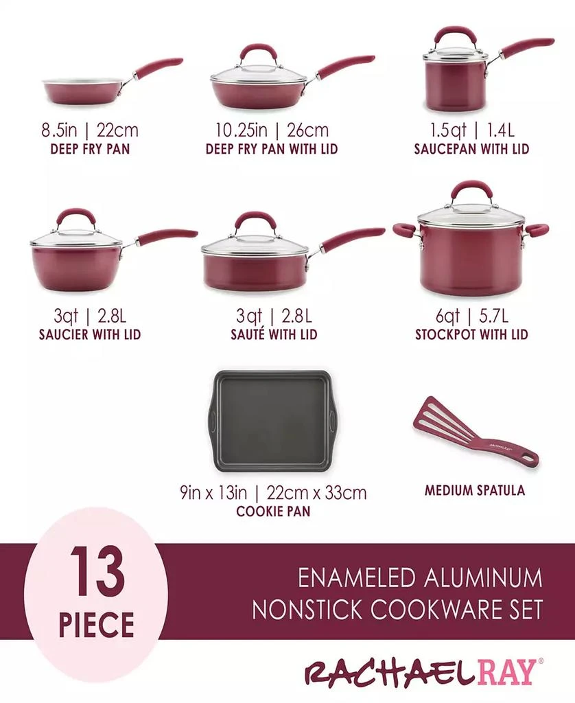 Create Delicious Aluminum Nonstick Cookware Set, 13 Piece 商品