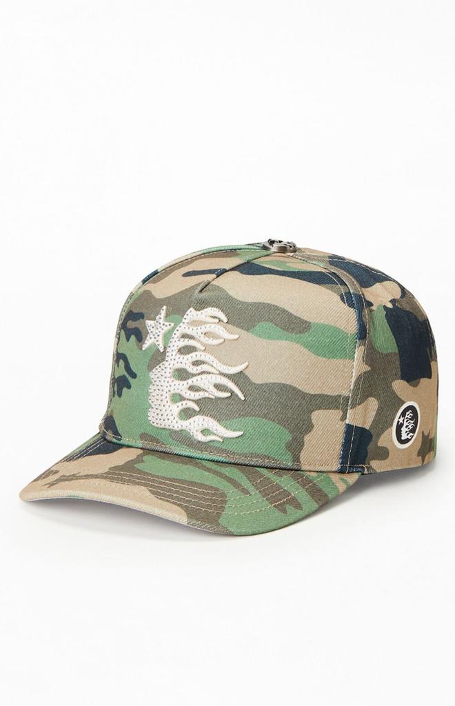 Hellstar Camo Rhinestone Snapback Hat - Hats - BeyondStyle