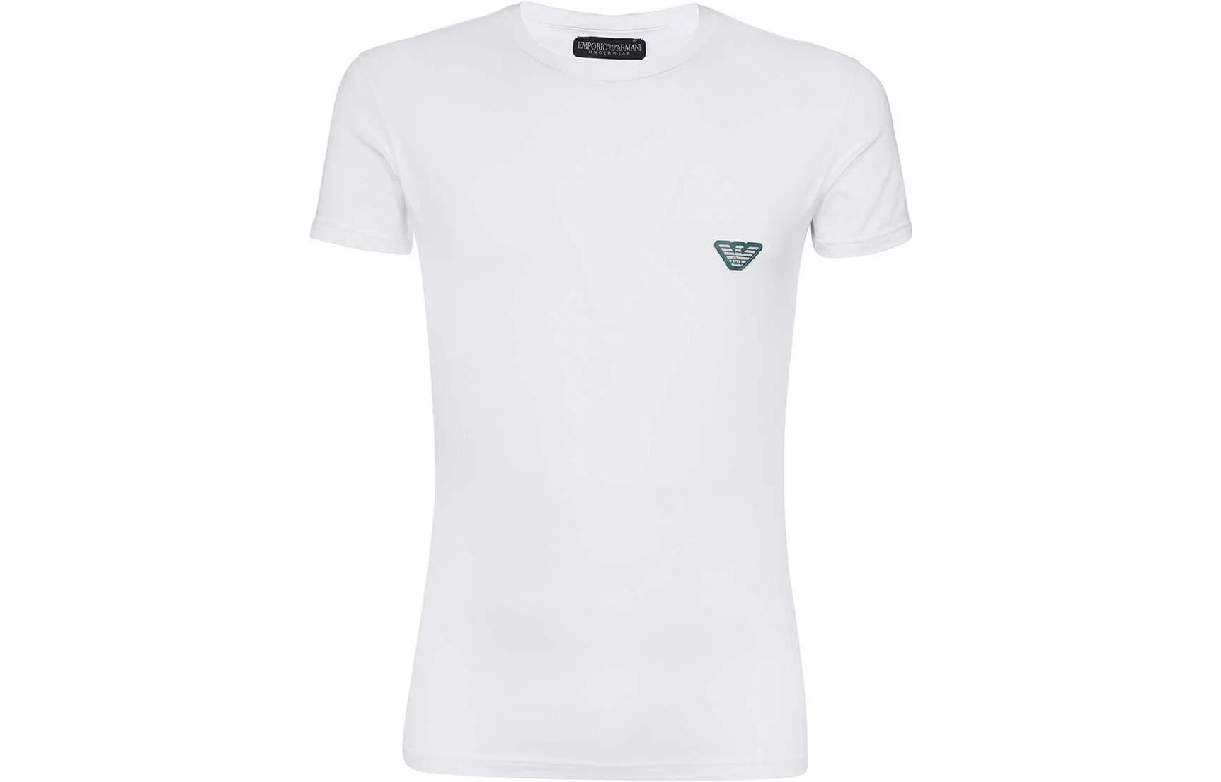 商品[国内直发] Emporio Armani|阿玛尼 SS22 经典鹰标Logo纯色圆领短袖T恤 男款 白色,价格¥247,第2张图片详细描述