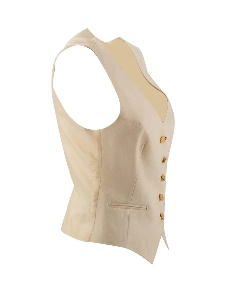 商品TAGLIATORE|Tagliatore Linen Sleveless Gilet,价格¥1037,第2张图片详细描述