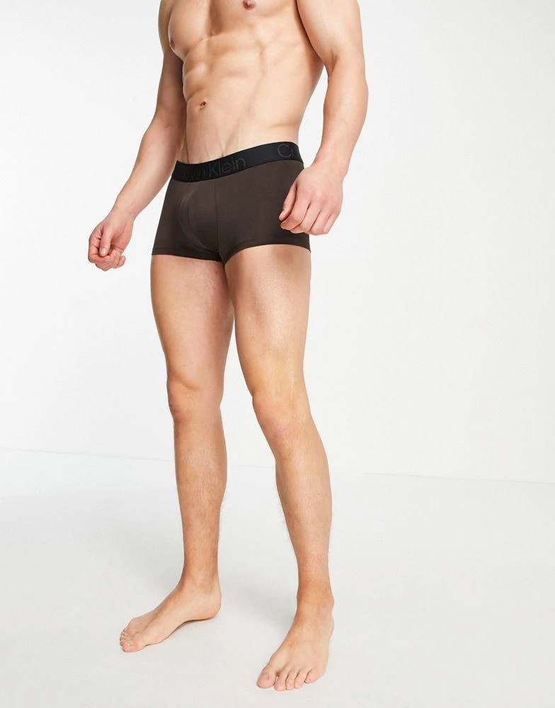 商品Calvin Klein|Calvin Klein flex natural low rise trunk in brown,价格¥255,第4张图片详细描述