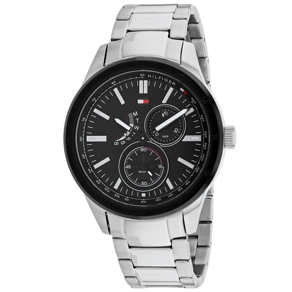 商品Tommy Hilfiger|Tommy Hilfiger Men's Black dial Watch,价格¥1010,第1张图片